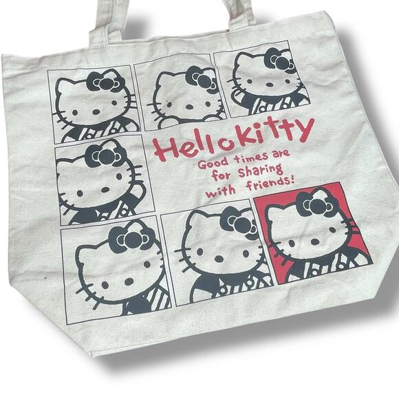 Hello Kitty Sanrio Tote Bag Friends School Lunch Travel Carry On Good Times - Picture 6 of 12